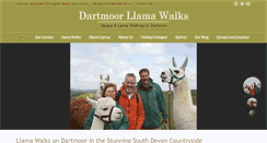 Desktop Screenshot of dartmoorllamawalks.co.uk
